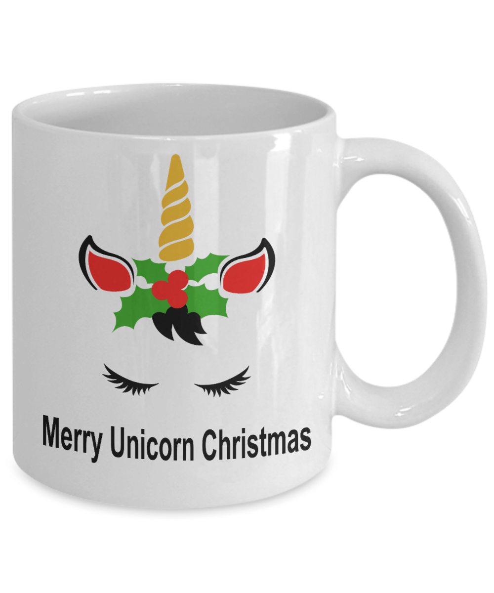 Unicorn Christmas Coffee Mug