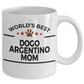 Dogo Argentino Dog Lover Gift World's Best Mom Birthday Mother's Day White Ceramic Coffee Mug