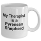 Pyrenean Shepherd Dog Owner Lover Funny Gift Therapist White Ceramic Coffee Mug