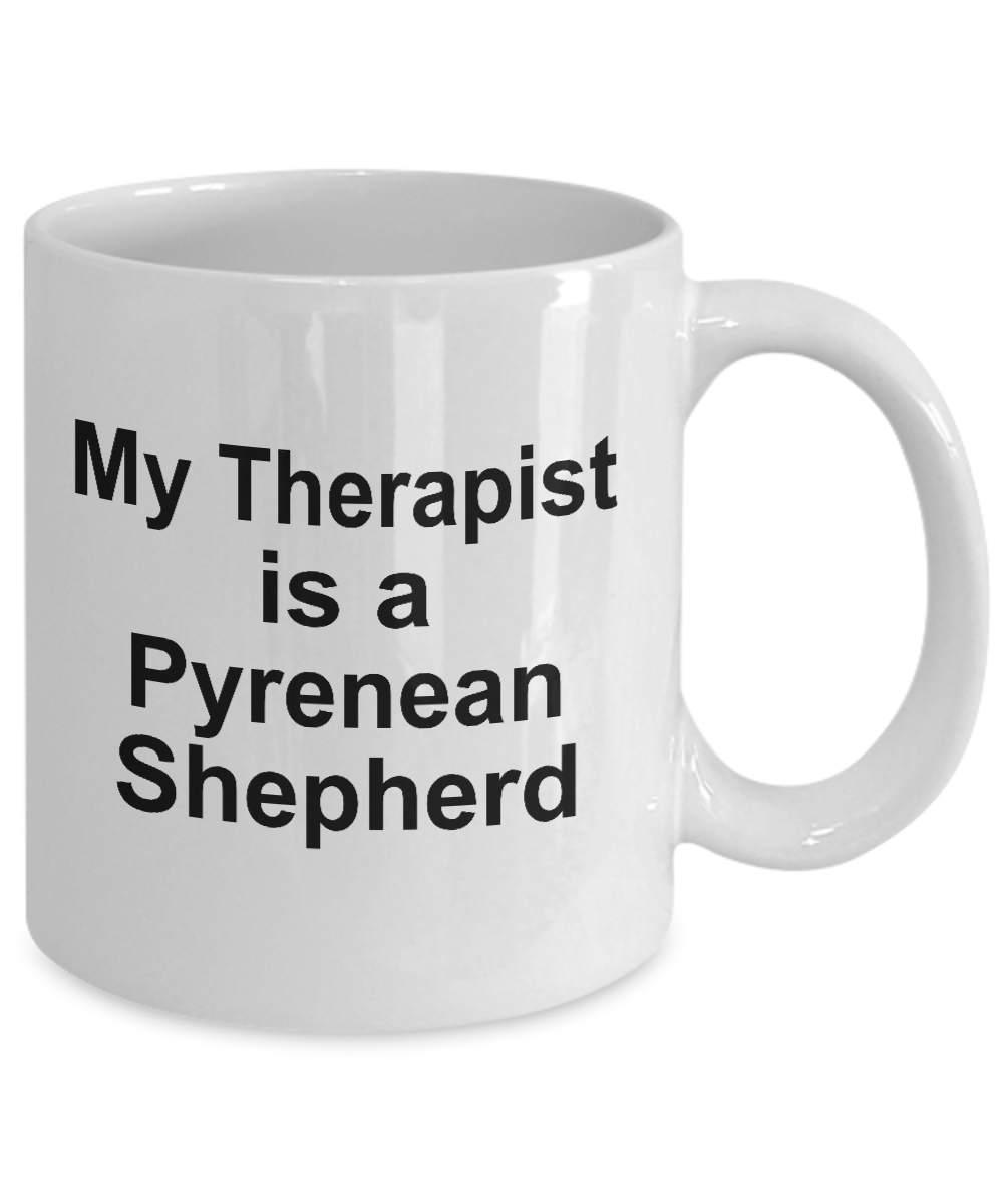 Pyrenean Shepherd Dog Owner Lover Funny Gift Therapist White Ceramic Coffee Mug