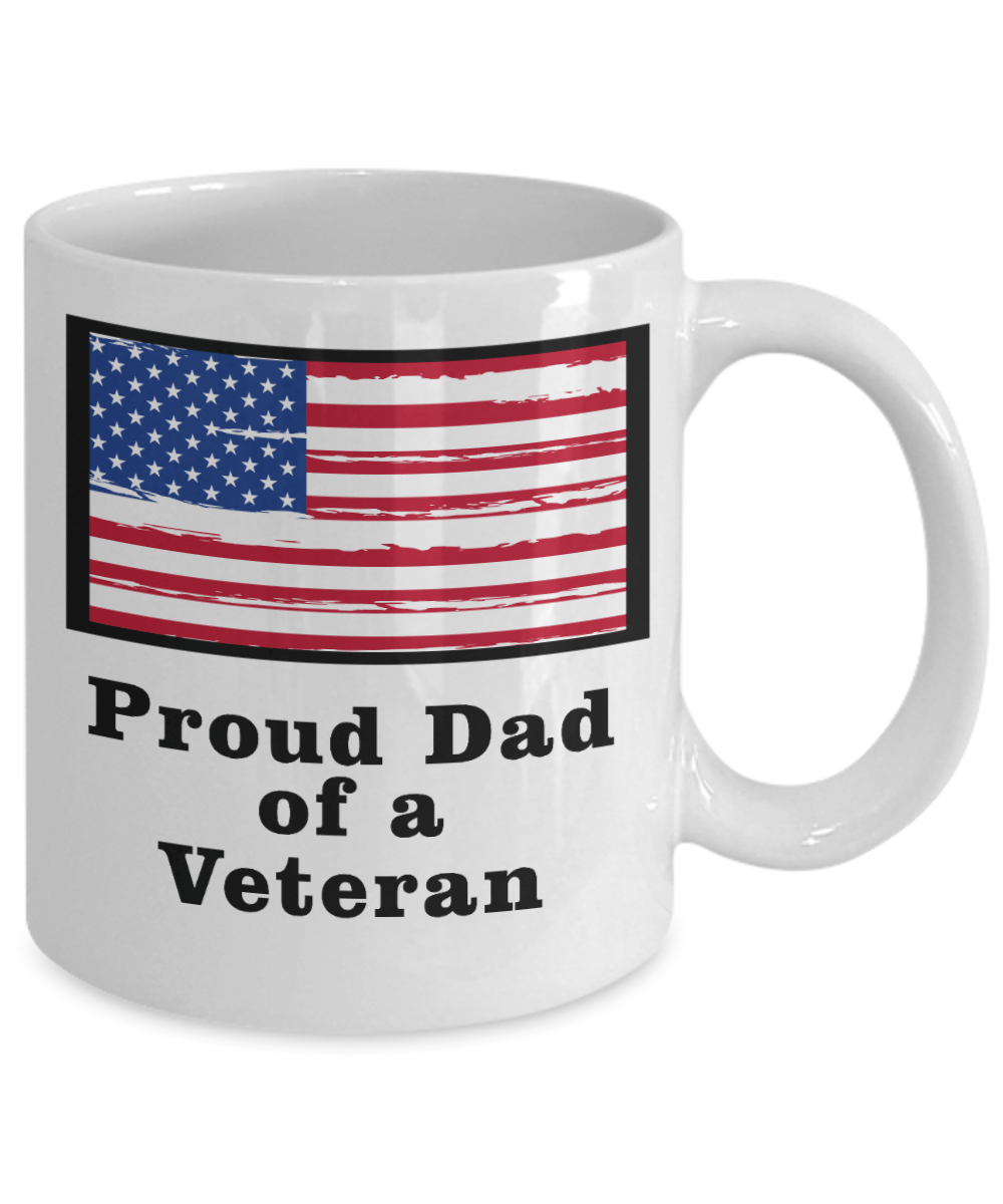 Proud Dad of a Veteran Coffee Mug