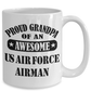 US Air Force Airman Proud Grandpa Coffee Mug