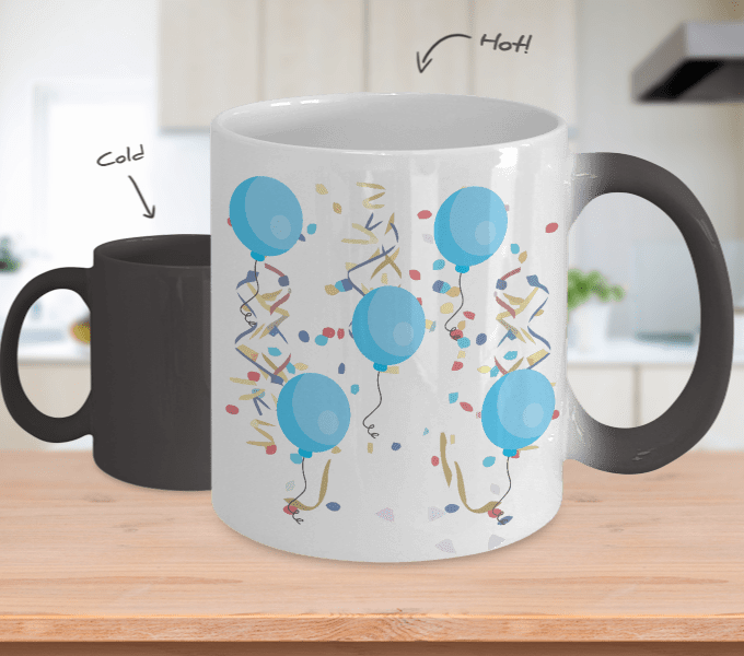 It's A Boy! Baby Gender Reveal Color Changing Ceramic Mug