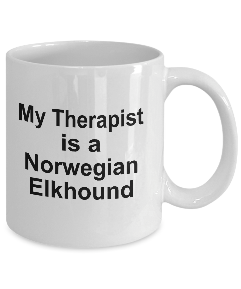 Norwegian Elkhound Dog Therapist Coffee Mug