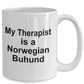 Nowegian Buhund Dog Therapist Coffee Mug