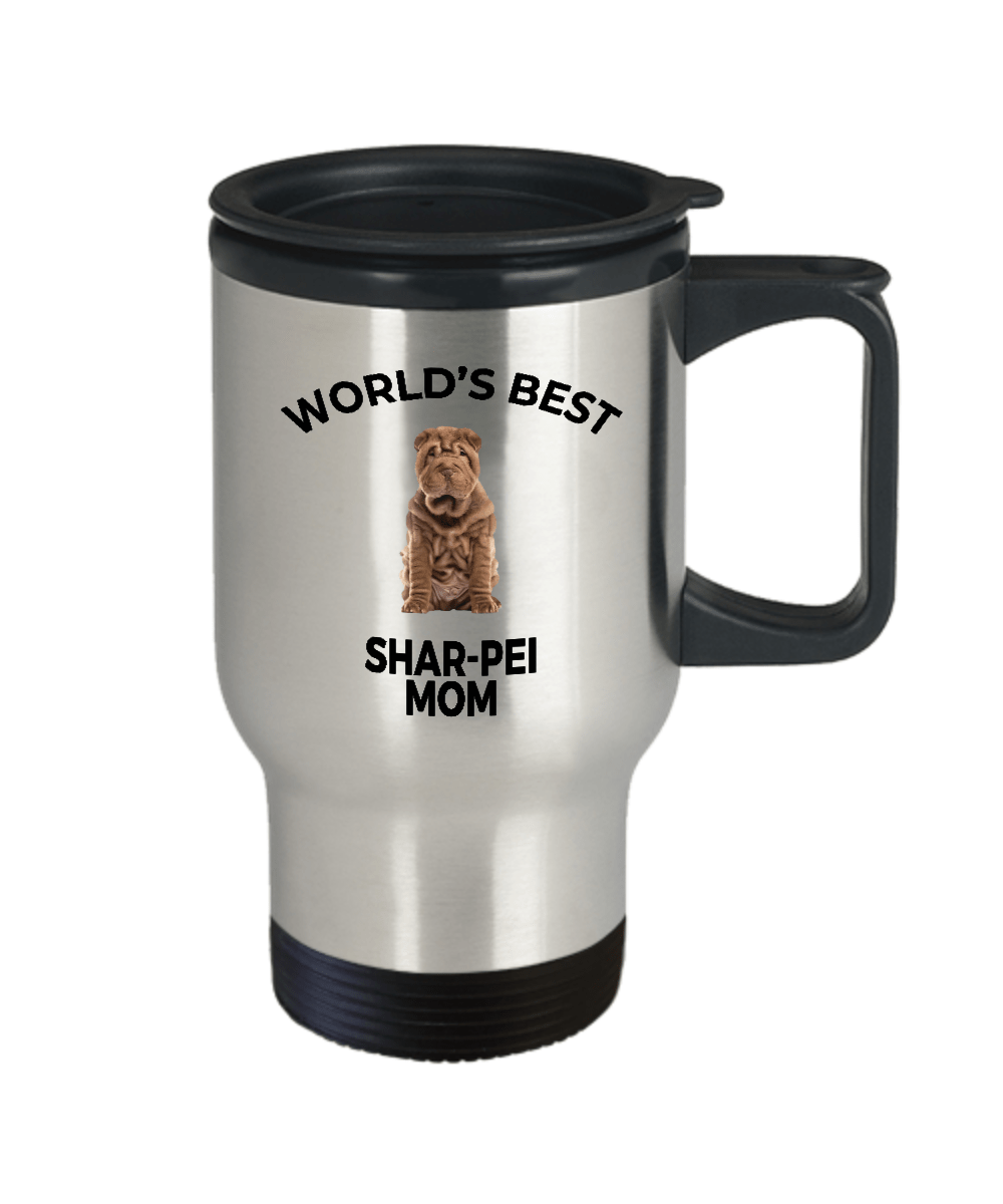 Chinese Shar-Pei Puppy Dog Mom Travel Coffee Mug