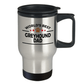 Greyhound Dog Dad Travel Coffee Mug