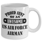 US Air Force Airman Proud Aunt Coffee Mug