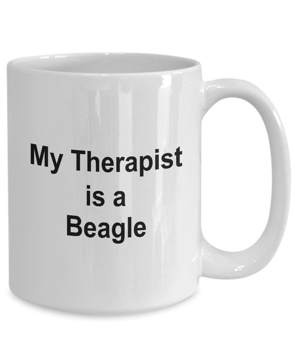 Beagle Dog Lover Gift Therapist White Ceramic Coffee Mug