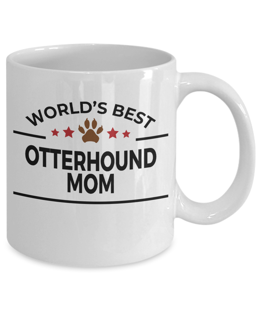 Otterhound Dog Lover Gift World's Best Mom Birthday Mother's Day White Ceramic Coffee Mug
