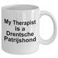 Drentsche Patrijshond Dog Owner Lover Funny Gift Therapist White Ceramic Coffee Mug