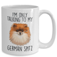 Funny German Spitz Ceramic Coffee Mug I'm Only Talking to my Dog