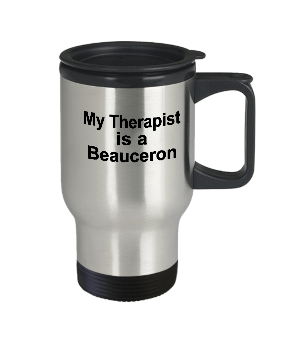 Beauceron Dog Therapist Travel Coffee Mug