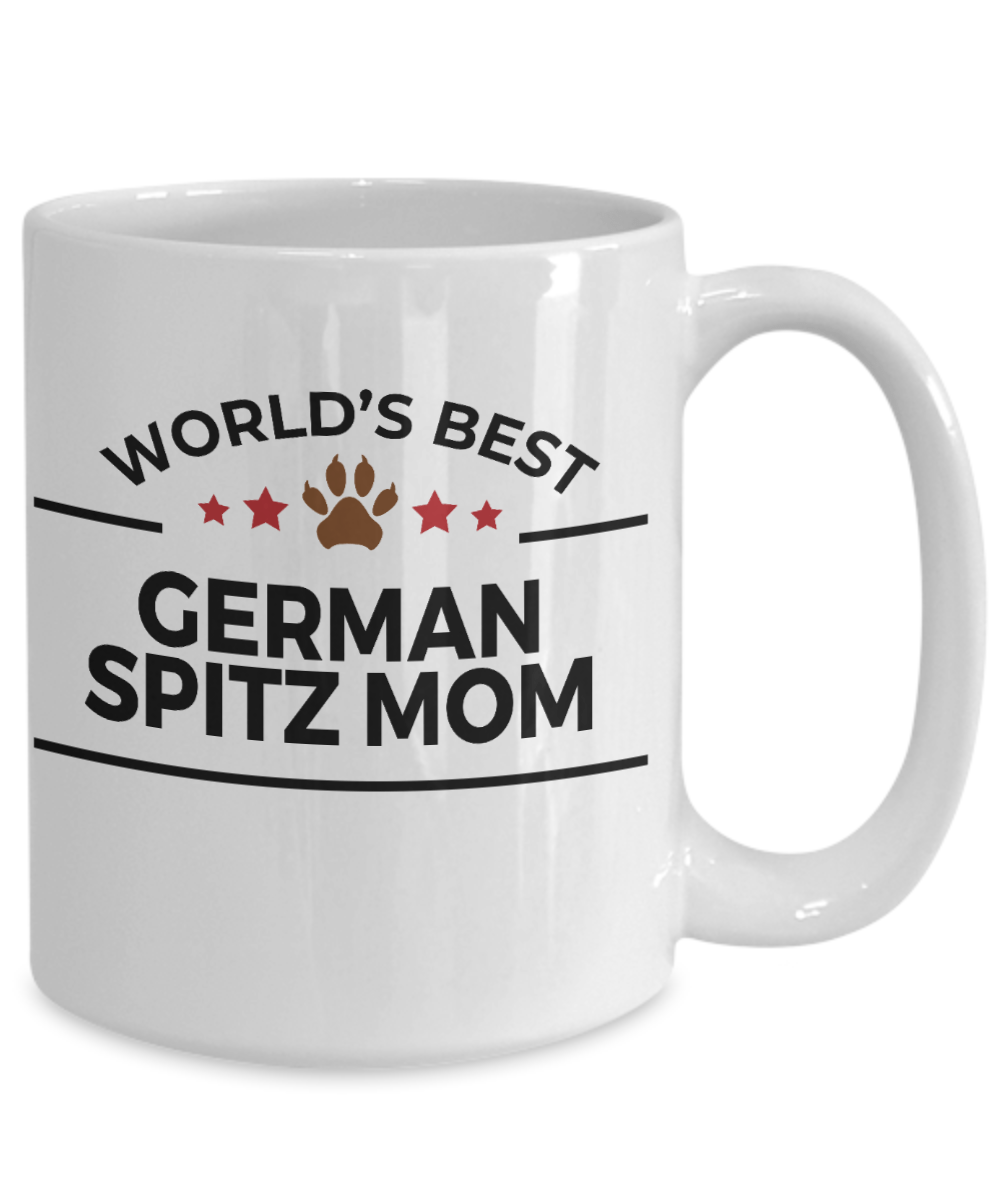 German Spitz Dog Lover Gift World's Best Mom Birthday Mother's Day White Ceramic Coffee Mug