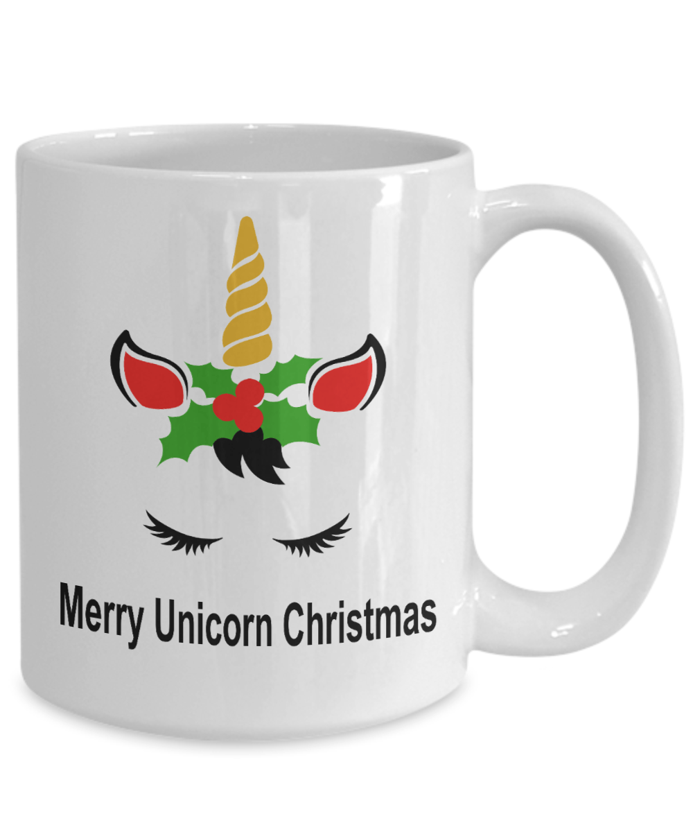 Unicorn Christmas Coffee Mug