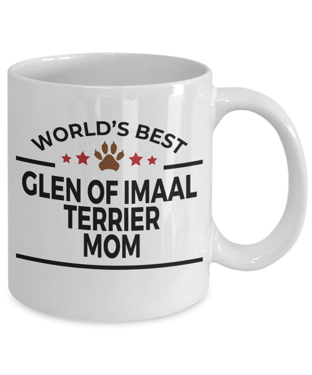 Glen of Imaal Terrier Dog Lover Gift World's Best Mom Birthday Mother's Day White Ceramic Coffee Mug