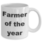 Farmer Gift - Farmer of the year funny coffee mug