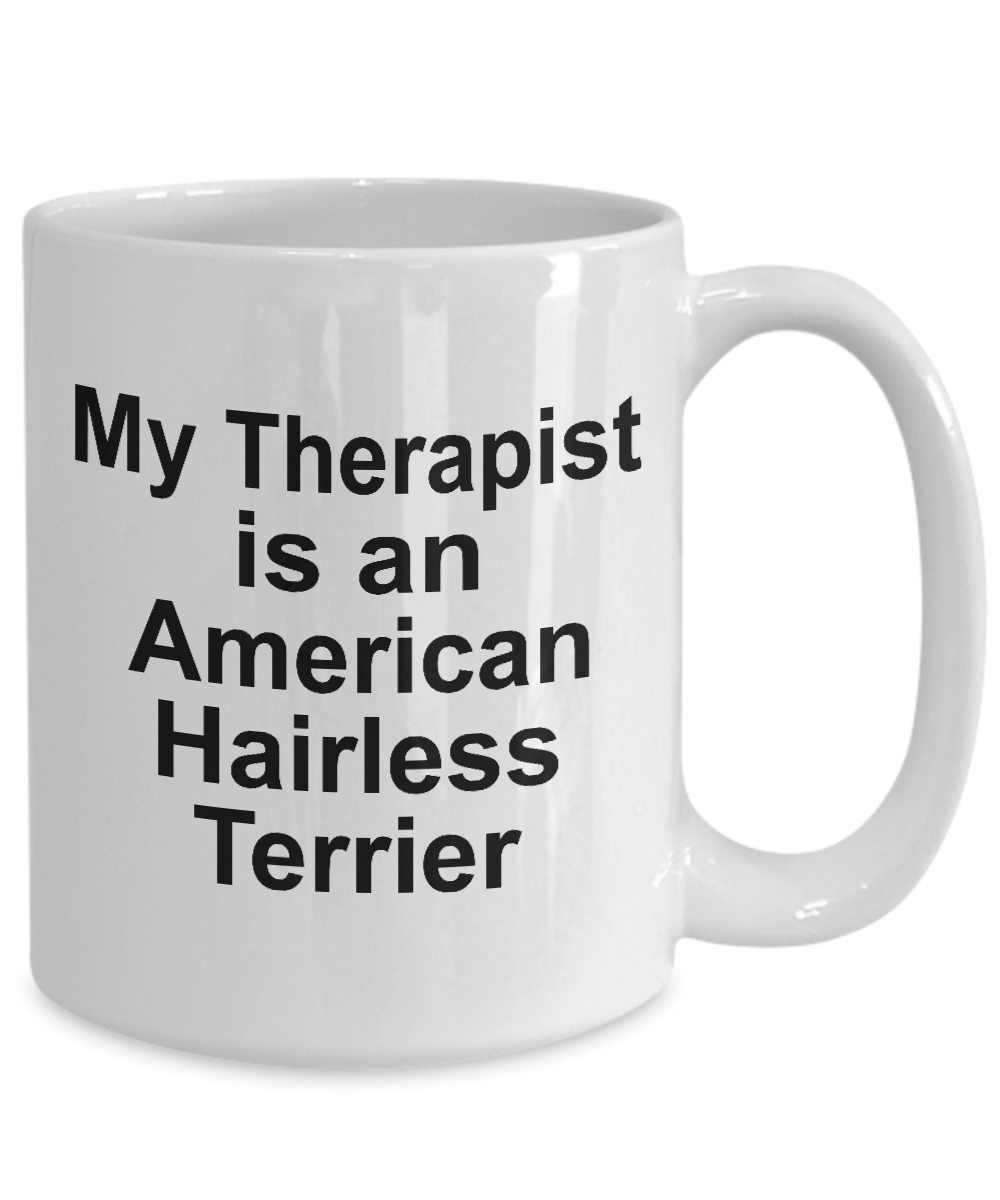 American Hairless Terrier Dog Funny Ceramic Coffee Mug