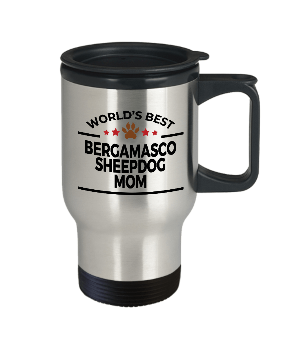 Bergamasco Sheepdog Mom Travel Coffee Mug