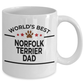 Norfolk Terrier Dog Dad Coffee Mug