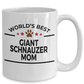 Giant Schnauzer Dog Lover Gift World's Best Mom Birthday Mother's Day White Ceramic Coffee Mug