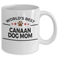 Canaan Dog Lover Gift World's Best Mom Birthday Mother's Day White Ceramic Coffee Mug