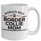 Border Collie Dog Best Mom Coffee Mug
