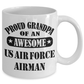 US Air Force Airman Proud Grandpa Coffee Mug