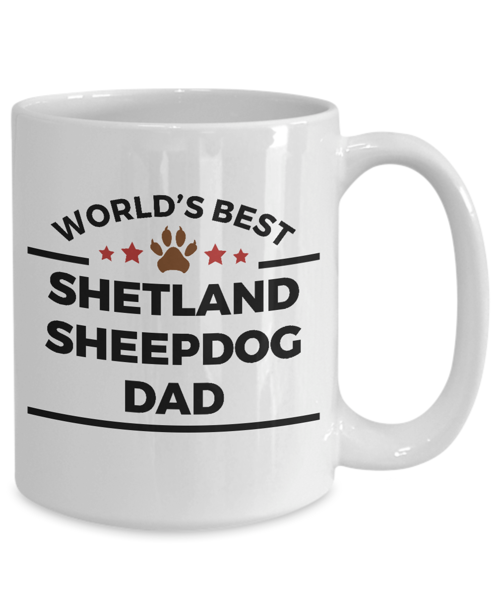 Shetland Sheepdog World's Best Dad Coffee Mug
