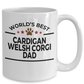 Cardigan Welsh Corgi Dog Dad Coffee Mug