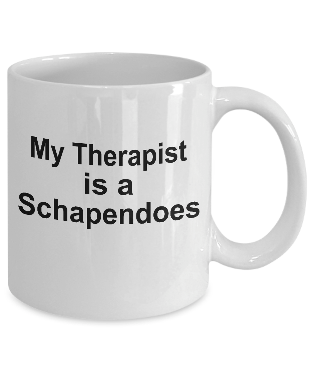 Schapendoes Dog Owner Lover Funny Gift Therapist White Ceramic Coffee Mug