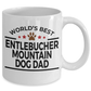 Entlebucher Mountain Dog Lover Gift World's Best Dad Birthday Father's Day White Ceramic Coffee Mug