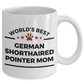 German Shorthaired Pointer Dog Lover Gift World's Best Mom Birthday Mother's Day Ceramic Coffee Mug