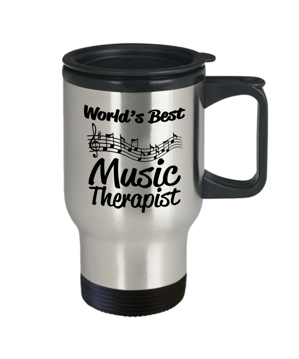 Music Therapist World's Best Stainless Steel Travel Mug