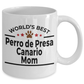 Perro de Presa Canario World's Best Dog Mom Ceramic Coffee Mug