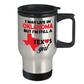 Texas Girl Travel Tumbler Mug - I May Live In Oklahoma But I'm Still a Texas Girl