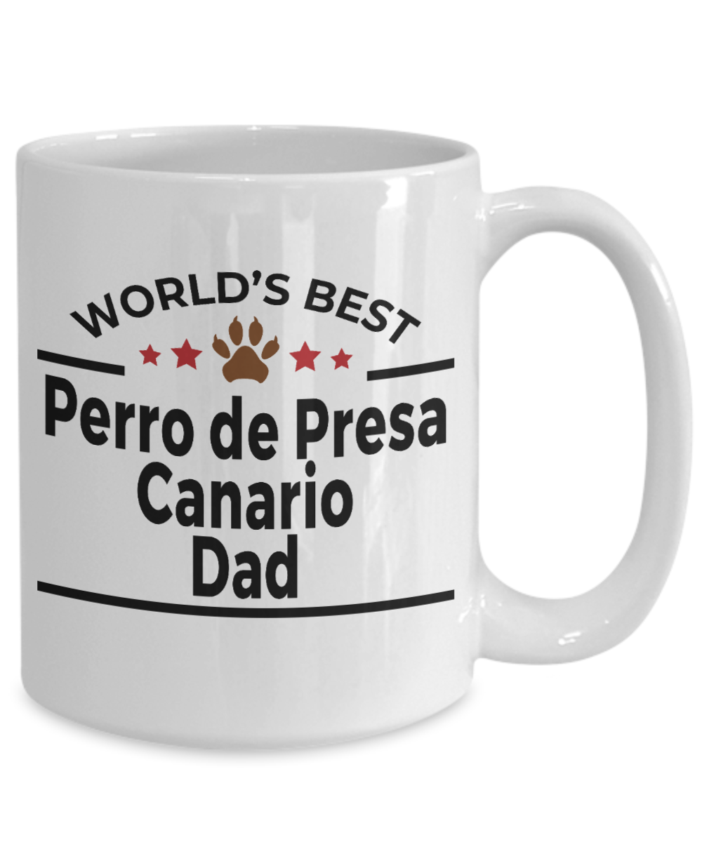 Perro de Presa Canario World's Best Dog Dad Ceramic Coffee Mug