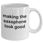 Funny Saxophone Player Mug