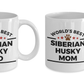 World's Best Siberian Husky Dad and Mom Couple Ceramic Mug - Set of 2 His and Hers