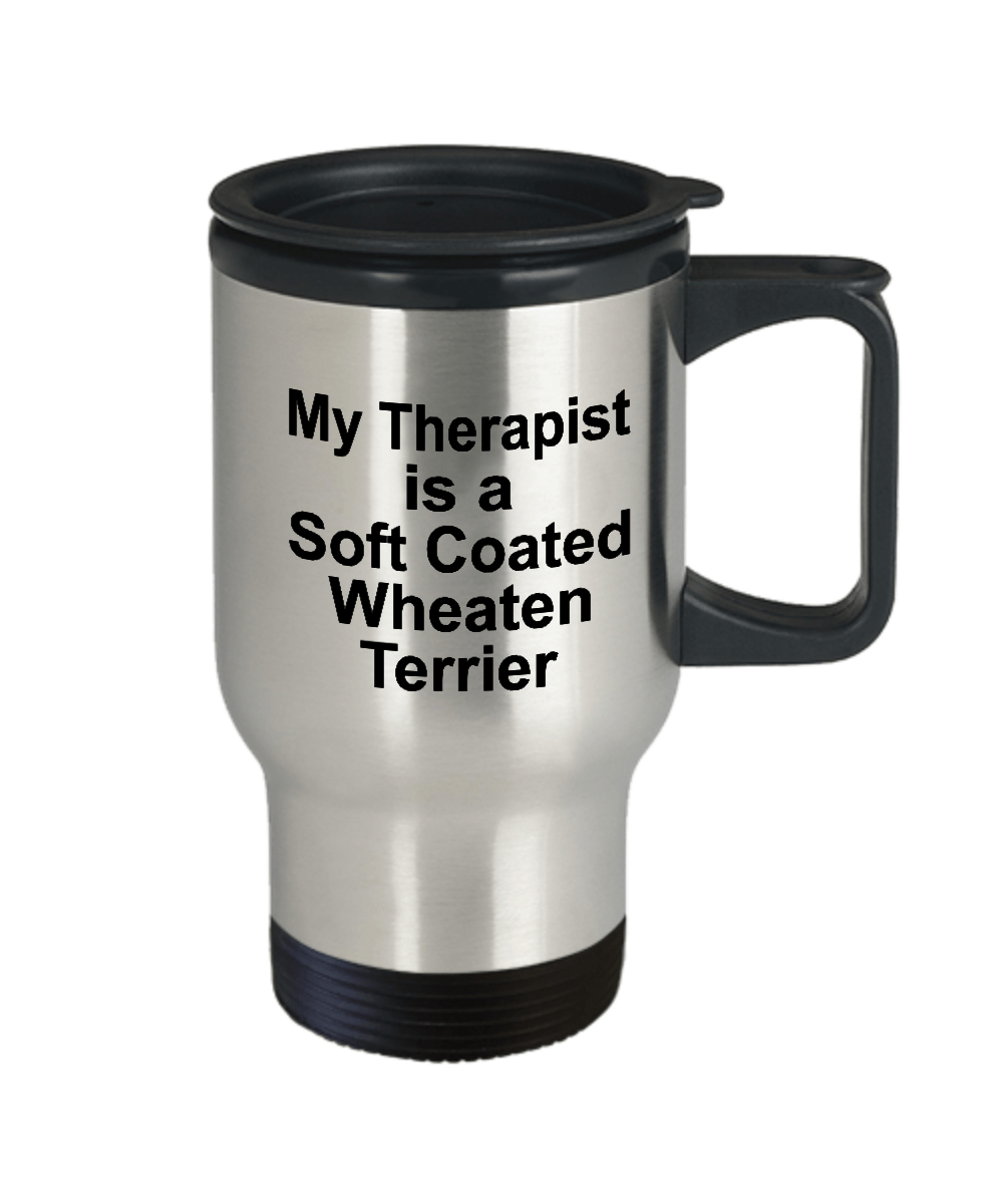 Soft Coated Wheaten Terrier Dog Therapist Travel Coffee Mug