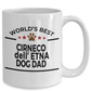 Cirneco dell'Etna Dog Lover Gift World's Best Dad Birthday Father's Day White Ceramic Coffee Mug