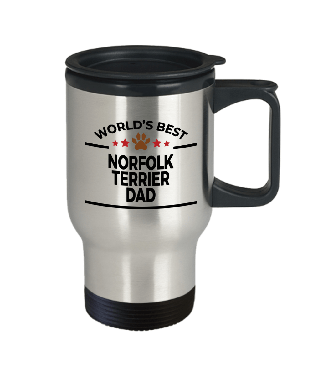 Norfolk Terrier Dog Dad Travel Coffee Mug