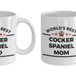 Cocker Spaniel Dog Dad and Mom Coffee Mug Set of two