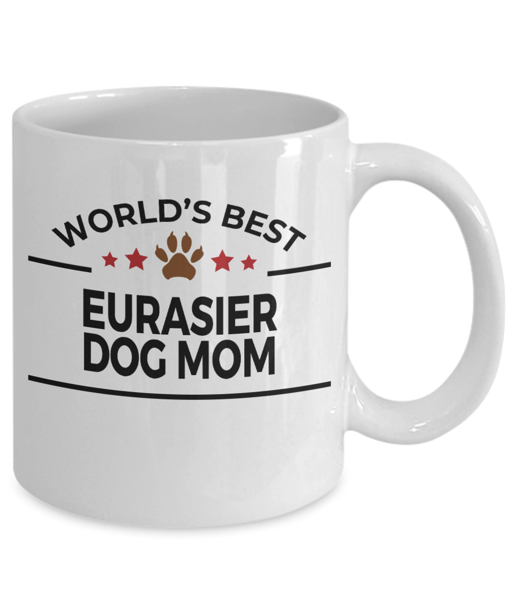 Eurasier Dog Lover Gift World's Best Mom Birthday Mother's Day White Ceramic Coffee Mug