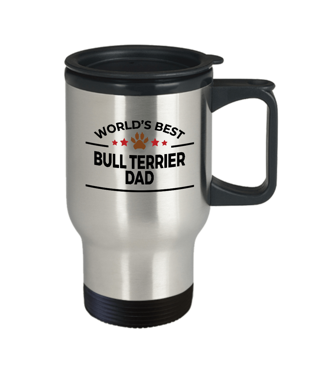 Bull Terrier Dog Dad Travel Coffee Mug