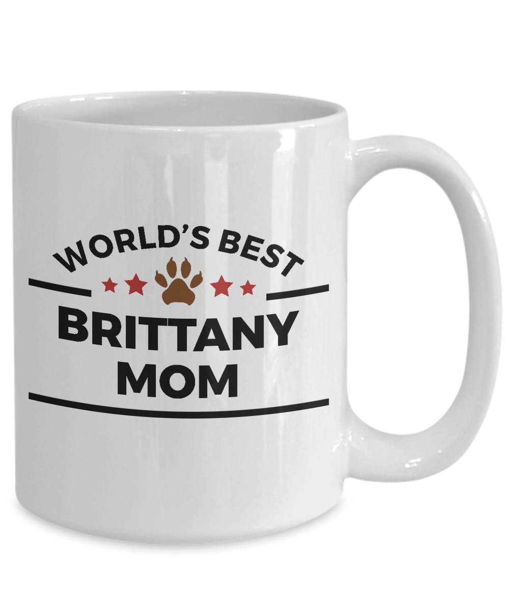 Brittany Dog Mom Coffee Mug