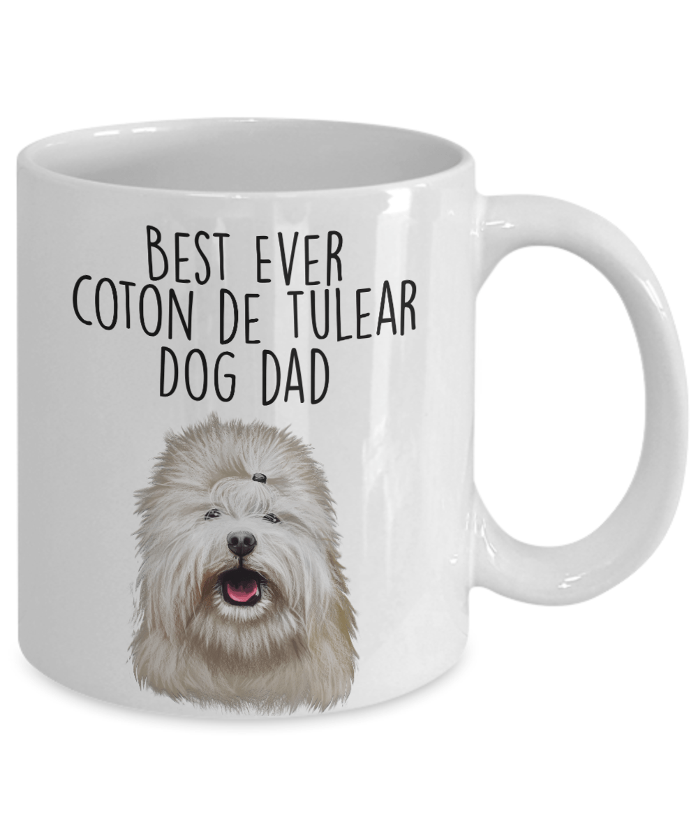Best Ever Coton de Tulear Dog Dad Ceramic Coffee Mug
