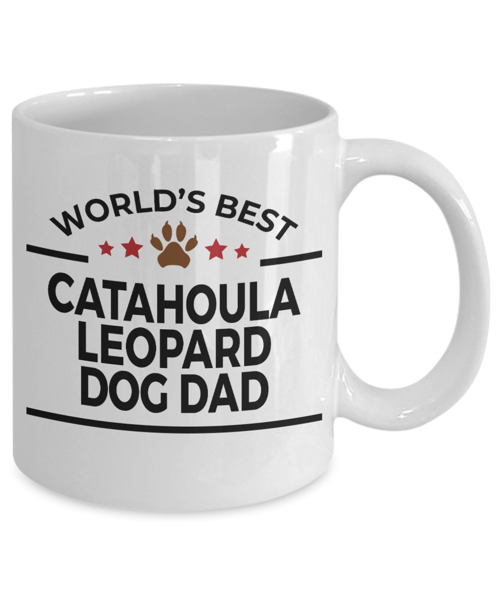 Catahoula Leopard Dog Best Dad Ceramic Coffee Mug