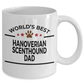 Hanoverian Scenthound Dog Lover Gift World's Best Dad Birthday Father's Day White Ceramic Coffee Mug