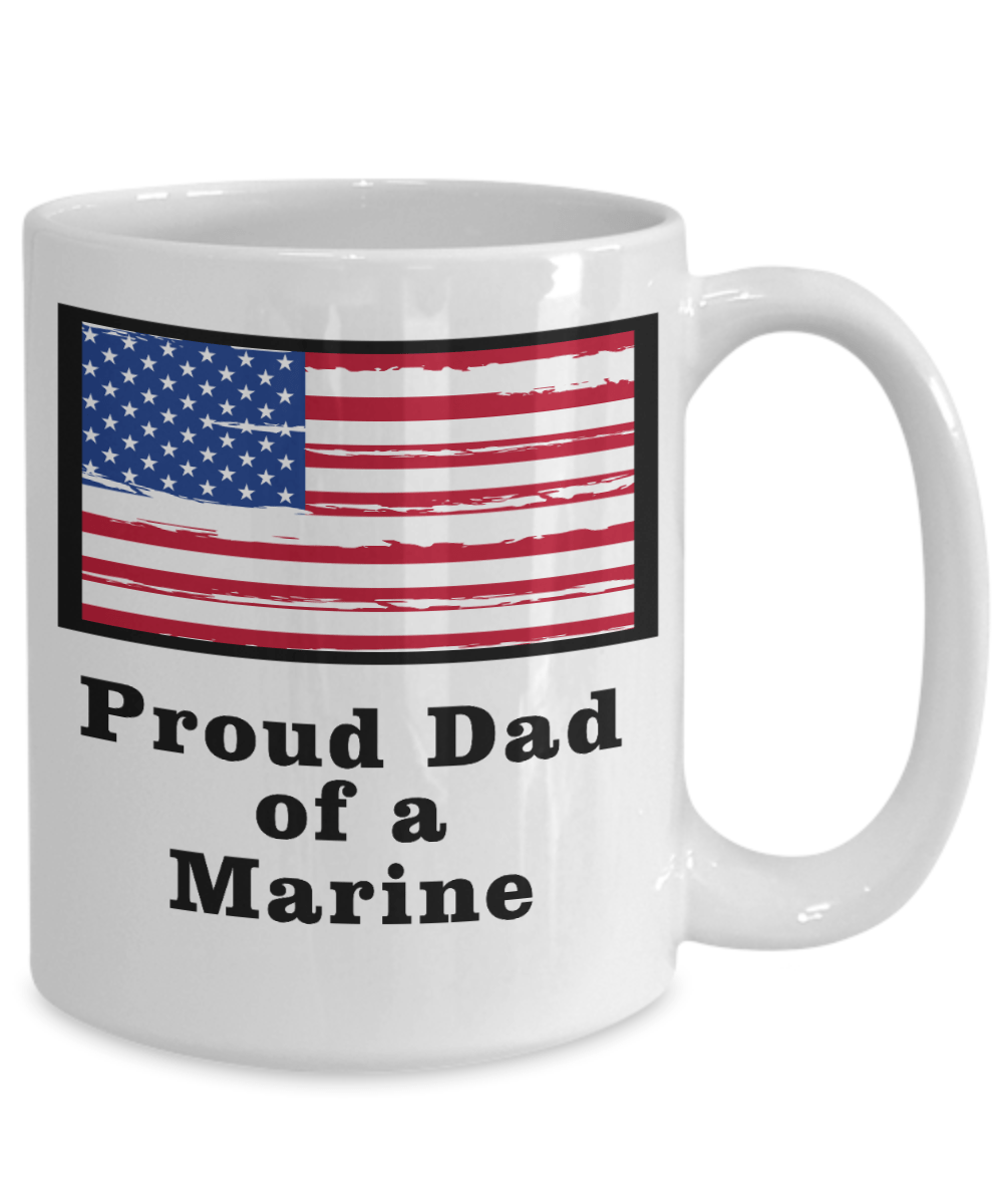 Proud Dad of a Marine Coffee Mug